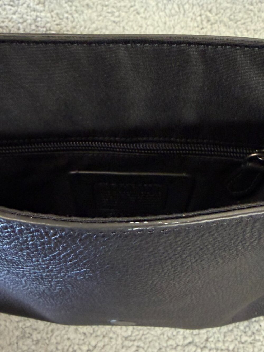 COACH Houston Leather Messenger Bag Black - Picture 10 of 15